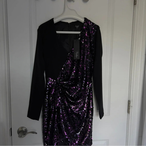 Parker Dresses Hpnwt Parker Black Sequin Dress size 0 - Picture 6 of 11